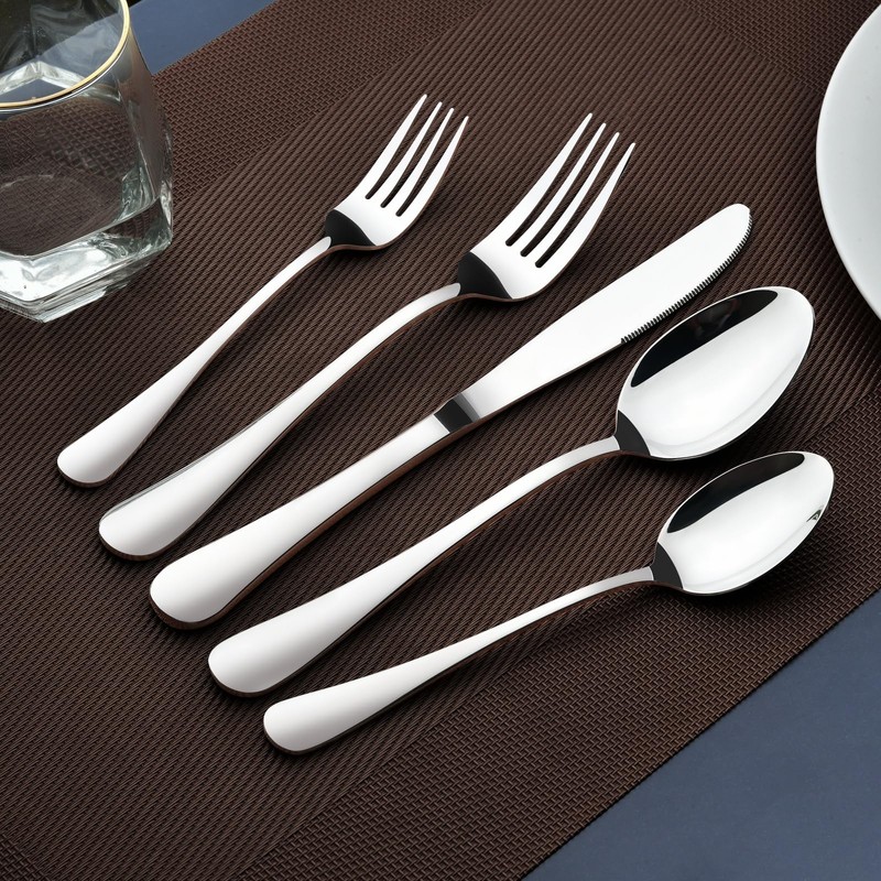Silverware Set for 8, 40 Piece Heavy Duty Stainless Steel