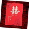 WHAMVOX Chinese Style Wedding Guest Book Guest Sign-in Book for