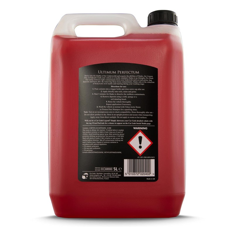 Car Gods Hades Almighty Power Pre Wash, 169 Fl Oz