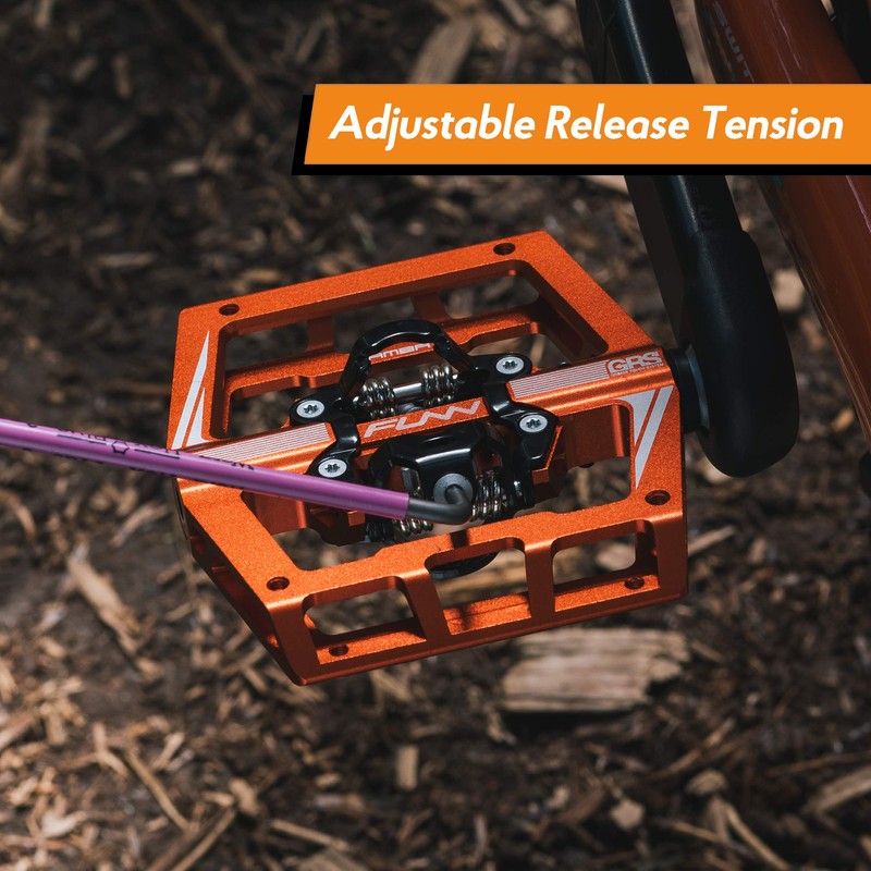 Funn Mamba MTB Clipless Pedals, Single Sided Clip, SPD Cleats