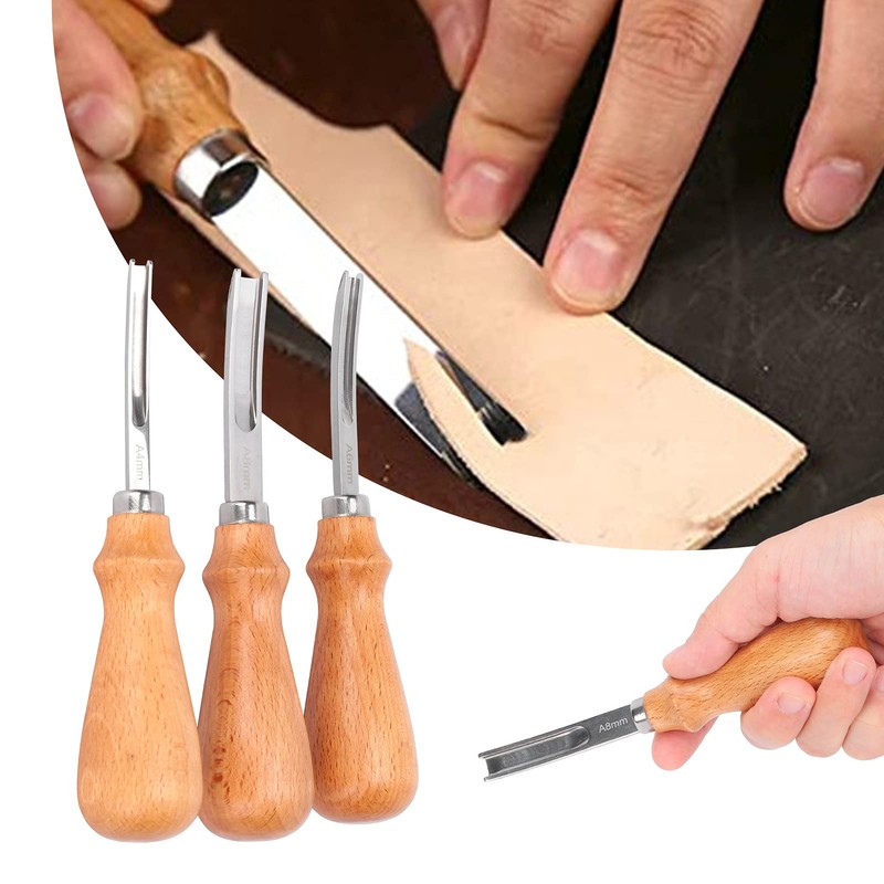 Lederbevel Cutter, Leather Edger Professional for DIY Craft Leather Cutting
