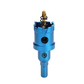 GRIXLEN 26mm（ 1 inch ） Carbide Hole Saw,Metal Steel Hole Saw,Stainless Steel Drill Bit, Hole Cutter for Stainless Steel,Sheet Metal, Thick Metal and Iron,Blue (26mm（ 1 inch ）)