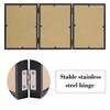TOFOREVO 5x7 3 Picture Frame Triple Wooden Three Hinged Photo