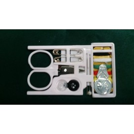 100 x Sewing Kits w/ Scissors - White  Travel Camping with random imprinted New