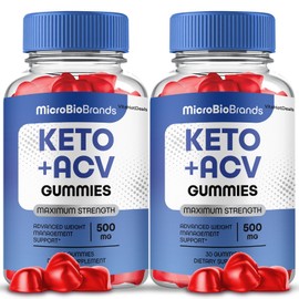 MicroBioBrands Keto ACV Gummies, MicroBio Brands + ACV Max Strength (2 Pack)
