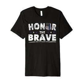 Policeman equipment for adult honor the brave police officer Premium T-Shirt