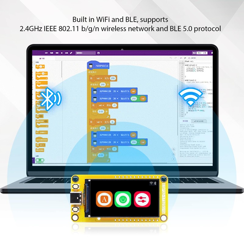 ESP32-S3 Development Board with 1.9 Inch Screen LVGL AYWHP 170