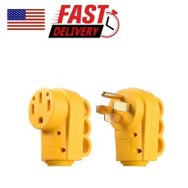 Unbranded 125 250V 50Amp Heavy Duty RV Replacement Male & Female Plug  Ergomic Handle