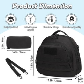 FRETHIND Professional Diving Regulator Bag with Padded Protection & Shoulder Strap - Storage Bag for Snorkelling Equipment, Diving and Travel, Black