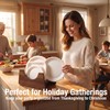 Wooden Paper Plate Holder, Kitchen Countertop Storage for 6-10 Inch
