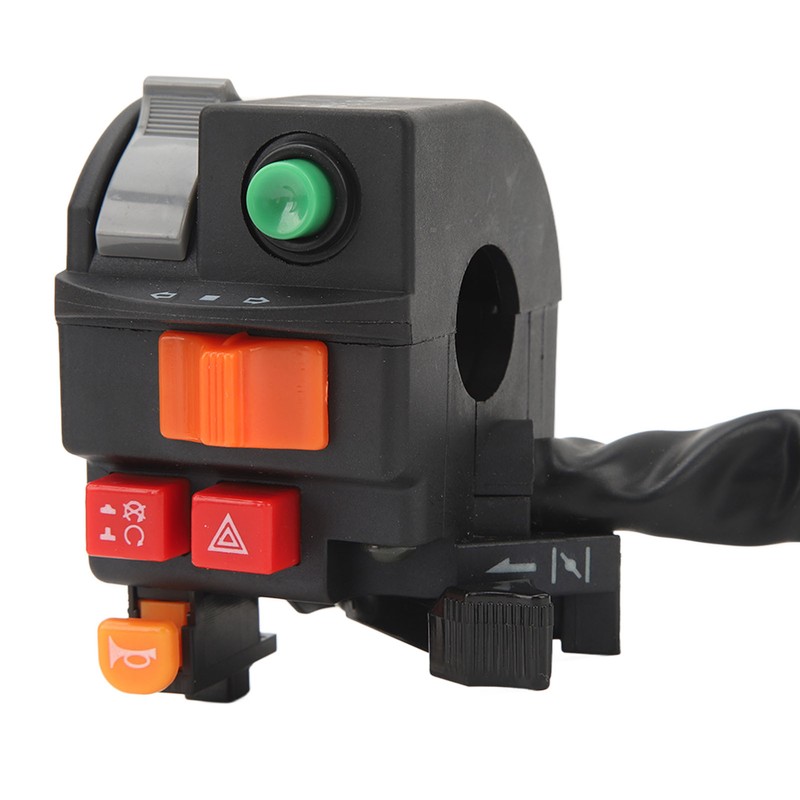 7/8in 22mm Motorcycle Handlebar Switch Headlight Turn Signal Horn Flash