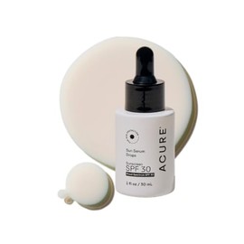 Acure | Serum facial FPS 30 | Nutre tu piel mentras la protege del sol | Con vitamina E, manteca de Karité y zinc, 30 ml