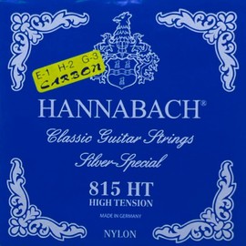 Hannabach Series 815 Classical Guitar Strings High Tension Silver Special Set Carbon 815HTC