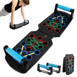 Push Up Board Home Workout Equipment PP Solid Multi Functional Strength Training Fitness Portable Pushup Board for Chest Triceps Back Arms Muscles