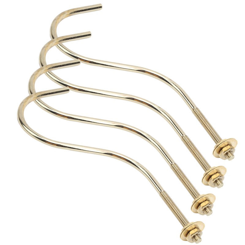 2 Set 4pcs Copper Billiards Snooker Pool Table Edge Hook