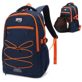 JD JODEBES 2 in 1 Economic Backpack 29L Large Basketball Backpack with Ball Holder Lightweight Durable & Water-Resistant Sports Bag for Gym, School & Outdoor Play, Fits Basketball, Volleyball, Soccer