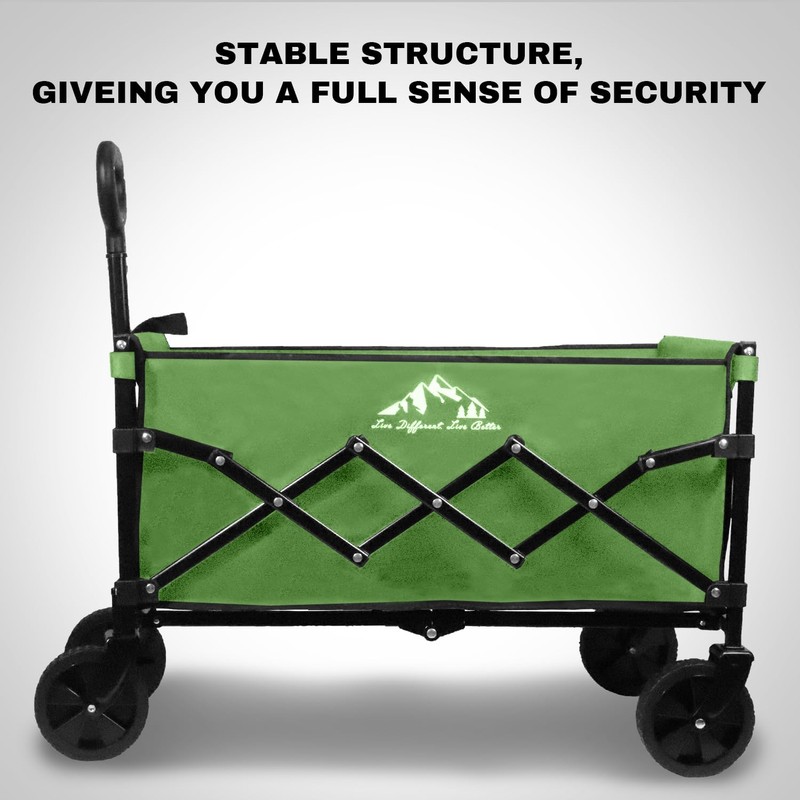 SAILARY Collapsible Wagon 352LBS Capacity, Foldable Large Wagons Carts, Heavy