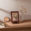 ANBOXIT 4.5 Inch Plate Stand Display - Wooden Picture Frame