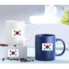NEGNME 4 PCS Flag Stickers - Korea Flag Stickers Decals