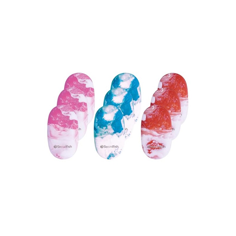 Swordfish Marble Eraser [Pack of 9] PVC and Phthalate Free