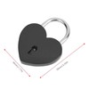 Padlock, Metal Heart Lock with Key, Metal Lock for Luggage,