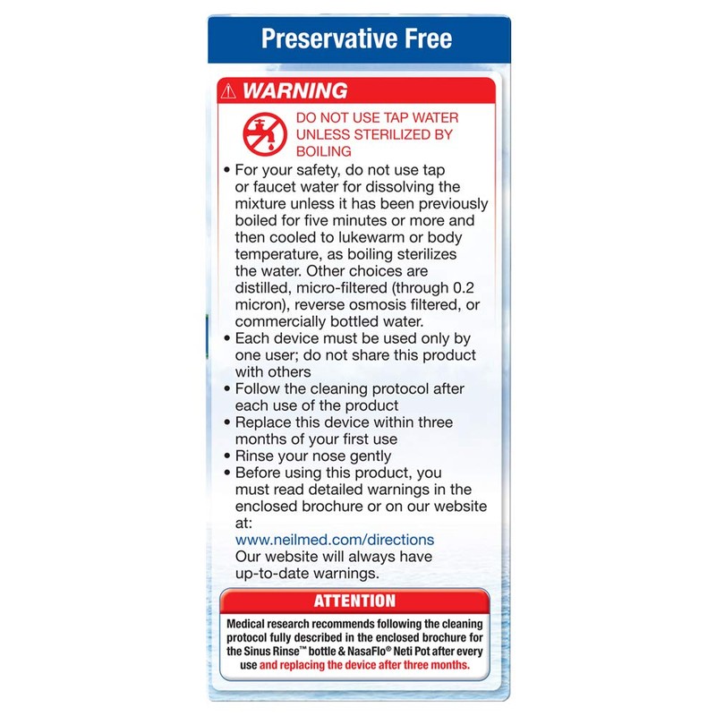 NeilMed's Sinus Rinse Pre-Mixed Packets, 120-Count Boxes by NeilMed