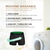 TIICHOO Mens Incontinence Underwear Washable with Absorbency Fly Front Leak