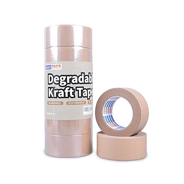 ADHES Biodegradable Kraft Paper Tape Eco Friendly Packing Tape Writable