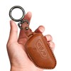 Tukellen for Volkswagen Leather Key Fob Cover Compatible with VW