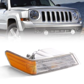 FIONE Front Turn Signal Light Cover Side Marker Corner Lamp Lights blinker lens for Jeep Patriot 2007 2008 2009 2010 2011 2013 2014 2015 2016 2017 Accessories Passenger Right RH 68004180AC CH2527102