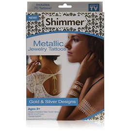 As Seen On TV Shimmer Metallic Jewelry Tattoos