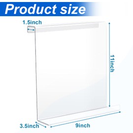 Jetec Treadmill Book Holder, Clear Acrylic Reading Rack for Treadmill Tablet Rack Universal Holder Tablet Magazines Books for Gym Exercising(9 x 11 x 3.5 Inches)