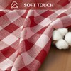 Softalker Checkered Tablecloth Rectangle, Heavy Weight Linen Cotton Gingham Boho