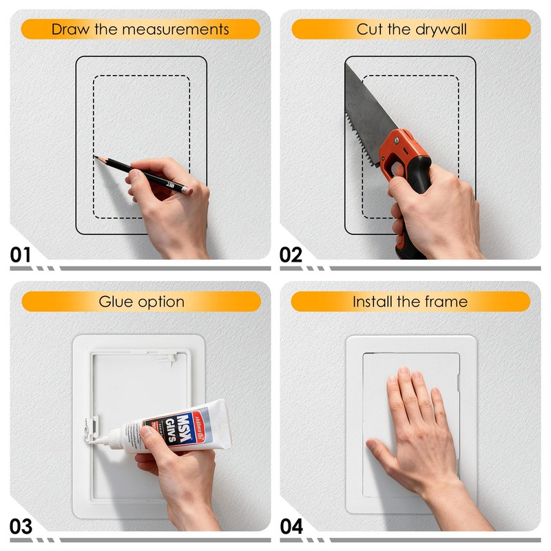 Suteck Plumbing Access Panel for Drywall Ceiling 4 x 6