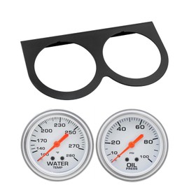 2-5/8 In Water Temperature & Oil Pressure Gauges w/Mounting Plate