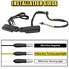 DREAMIZER Universal Motorcycle Handlebar LED Flowing Water Turn Signal Mini