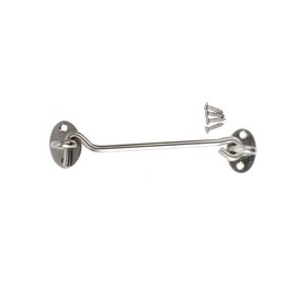 Aori-Large Approx. 12cm Simple Stainless Steel Latch for Bathroom & Storage Doors Latch 3ea