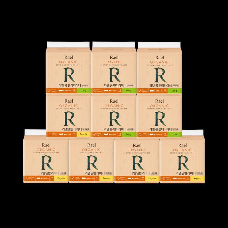 Lael organic cotton cover panty liner 10 packs (regular/long), 4