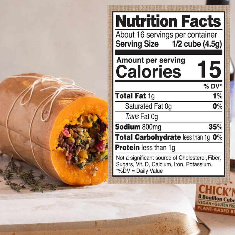 Edward & Sons Vegan Chicken Bouillon Cubes - Vegan Broth