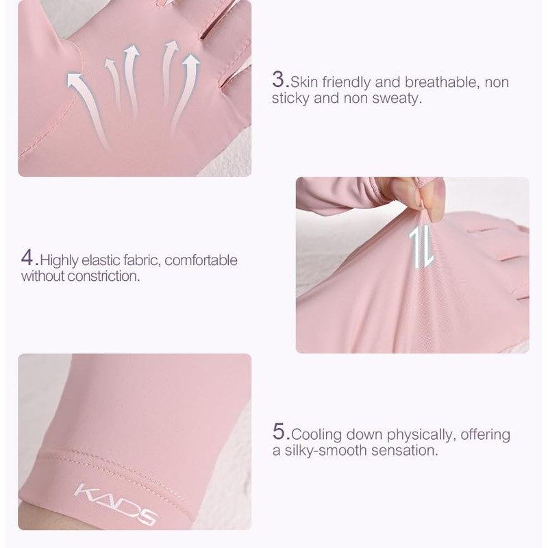 KADS UV Gloves for Nail Lamp,Professional UPF100+ UV Protection Gloves