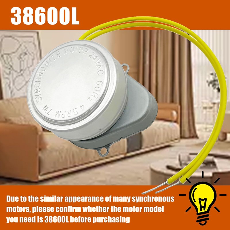 Hnemix Synchron Motor Valve 38600L Replacement 24 Volt 2 Wire