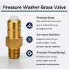 1/4 Inch NPT Brass Thermal Relief Valve, Pressure Washer Pump