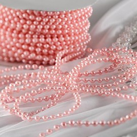 Factory Direct Craft Pink Fused String Pearl Beads on Spools for Wedding Favors, Crafts, Decorating & Displaying & More