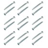 25Pcs Silver Confirmat Screws,M7 x 50mm, Hex Socket Drive Countersunk
