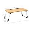 Mind Reader Lap Desk Laptop Stand, Bed Tray, Folding Legs,