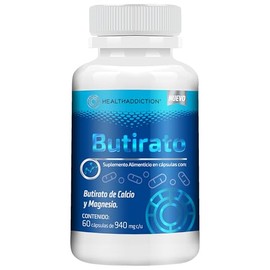 HEALTHADDICTION - Butirato Calcio Magnesio | Con MCT y Extracto de Romero | Suplemento Alimenticio para Bienestar Digestivo y Metabólico | 60 Cápsulas