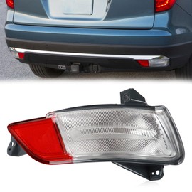 Bumper Light Compatible with Honda Pilot 2016 2017 2018 Back Up Light Right Passenger Side Backup Lamp Rear Reflector Replace 34500TG7A02 HO2883100