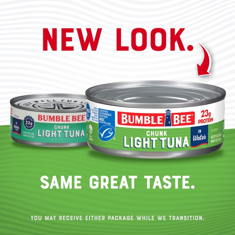 Bumble Bee Chunk Light Tuna In Water, 5 oz Cans