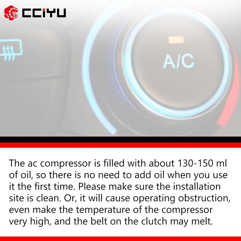 cciyu Air Conditioning Compressor 2007-2012 Fit for Hyundai Elantra 2.0L