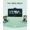 Cámara web 4K con micrófono, cámara web, lente gran angular